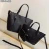 Louis Vuitton Blossom Mm Bag Black 29Cm M21851, Designer Handbags, Womens Purse, luxury bags
