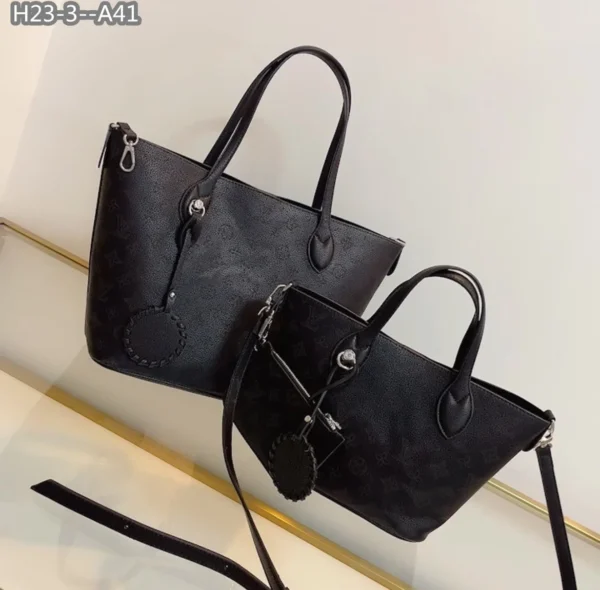 Louis Vuitton Blossom Mm Bag Black 29Cm M21851, Designer Handbags, Womens Purse, luxury bags