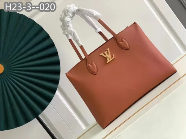 LVBAGS-2-177-a5db5776f53f.webp Louis Vuitton Lockme Shopper Brown 42Cm M58927, Designer Handbags, Womens Purse, luxury bags