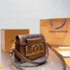Louis Vuitton Mini Dauphine Lock Xl Brown 20Cm M46537, Designer Handbags, Womens Purse, luxury bags