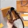 Louis Vuitton Mini Dauphine Lock Xl Brown 20Cm M46537, Designer Handbags, Womens Purse, luxury bags