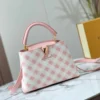 Louis Vuitton Capucines Bb Pink 27Cm M20717, Designer Handbags, Womens Purse, luxury bags