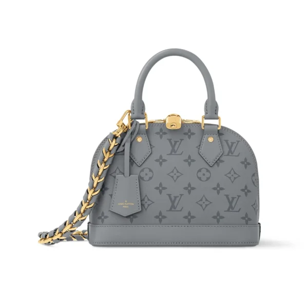 Louis Vuitton Alma Bb Gris Trianon 18Cm M12561, Designer Handbags, Womens Purse, luxury bags