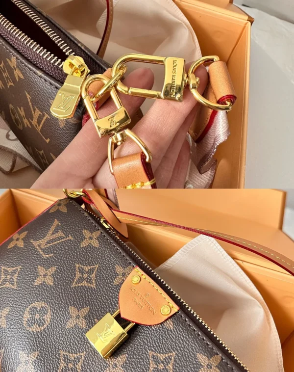 LVBB17-9335330b2819.webp Louis Vuitton Pochette Tirette Monogram Canvas 23Cm M47123, Designer Handbags, Womens Purse, luxury bags