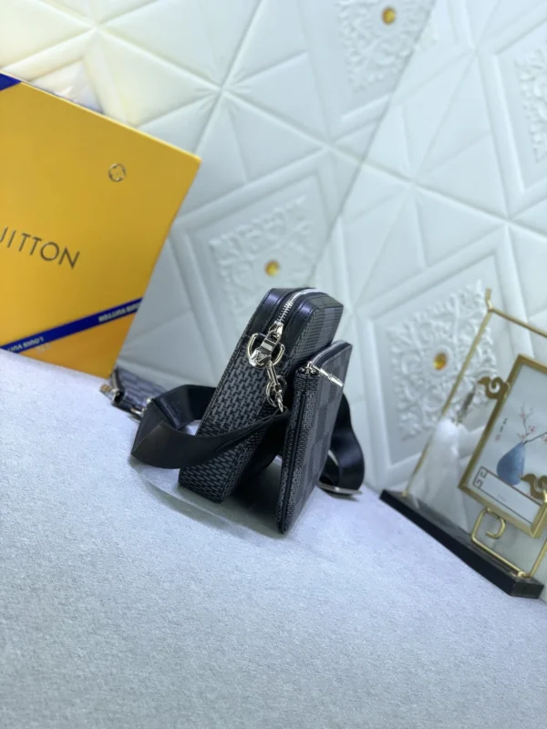 LVBB5-2-355d62af38fa.webp Louis Vuitton Trio Messenger Bag Damier Canvas Black 25Cm N50017, Designer Handbags, Womens Purse, luxury bags