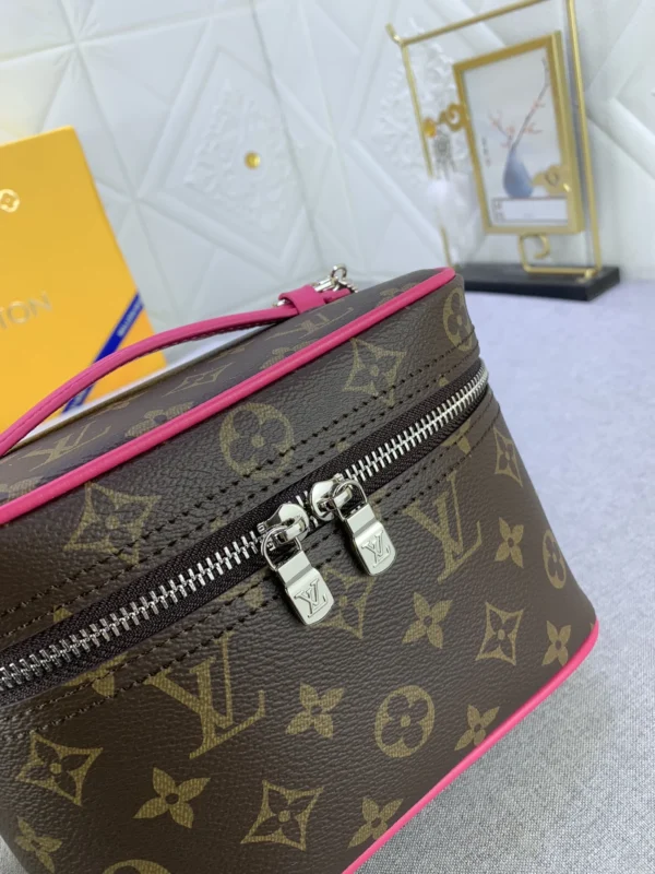 Louis Vuitton Nice Mini Monogram Canvas Pink 20Cm M46767, Designer Handbags, Womens Purse, luxury bags