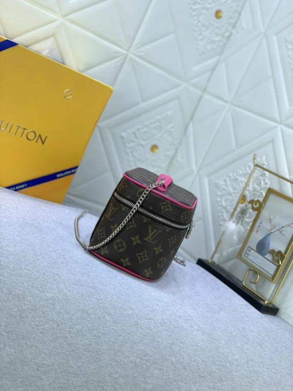 Louis Vuitton Nice Mini Monogram Canvas Pink 20Cm M46767, Designer Handbags, Womens Purse, luxury bags