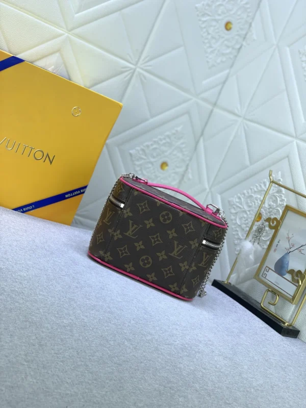 Louis Vuitton Nice Mini Monogram Canvas Pink 20Cm M46767, Designer Handbags, Womens Purse, luxury bags