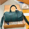 LVBG1-2-679edc44e242.webp Louis Vuitton Keepall Bandouli Re Dark Green 25Cm M24432, Designer Handbags, Womens Purse, luxury bags