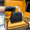 LVEB-1-1a3b1ae1becb.webp Louis Vuitton Capucines East West Mini Optic Black 19Cm M23955, Designer Handbags, Womens Purse, luxury bags