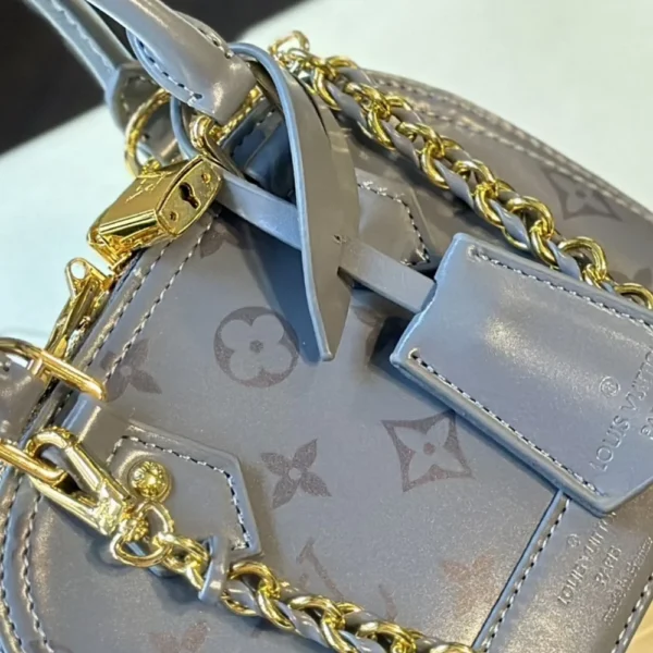 Louis Vuitton Alma Bb Gris Trianon 18Cm M12561, Designer Handbags, Womens Purse, luxury bags