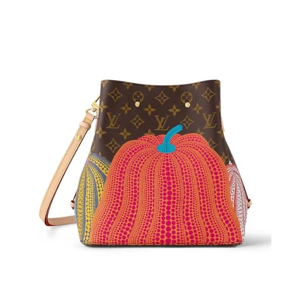 Louis Vuitton X Yayoi Kusam Neonoe Mm 26Cm M46473, Designer Handbags, Womens Purse, luxury bags