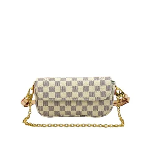 LVYWOCBDE01-0fd8760dea6a.webp Louis Vuitton Ivy Wallet On Chain Bag Damier Ebene Beige 23cm/9in, Designer Handbags, Womens Purse, luxury bags
