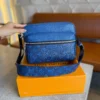 Louis Vuitton Outdoor Messenger Navy Blue 25Cm M30242, Designer Handbags, Womens Purse, luxury bags