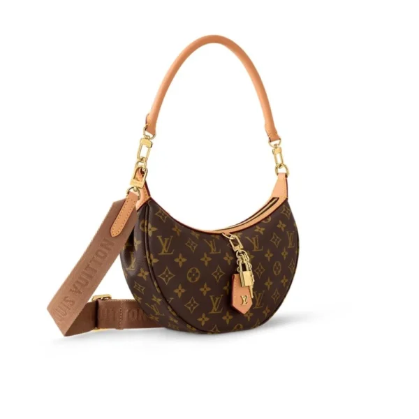 Louis Vuitton Looping Bag Monogram Canvas M12939 Brown 28cm/ 11in, Designer Handbags, Womens Purse, luxury bags