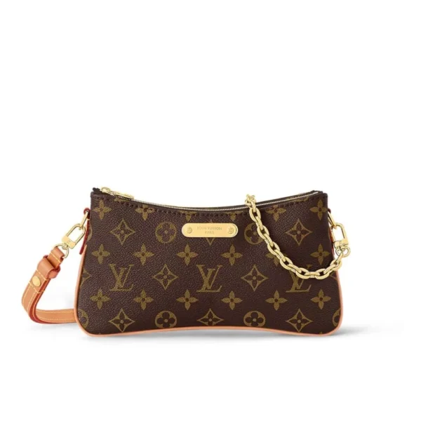 Louis Vuitton Liv Pochette Monogram Canvas Handbags M83008 24.5cm/ 9.6in, Designer Handbags, Womens Purse, luxury bags