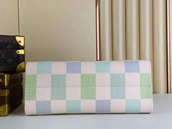 Louis Vuitton Onthego Mm Autres Toiles Damier Pistachio N40518 35Cm, Designer Handbags, Womens Purse, luxury bags