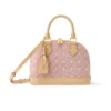 Louis Vuitton Alma BB Monogram Emblème Rose Ruban Color 23.5cm M2A378