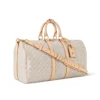 Louis Vuitton Keepall Bandoulière Bag Beige Pepper 45cm M29670
