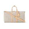Louis Vuitton Keepall Bandoulière Bag Beige Pepper 45cm M29670