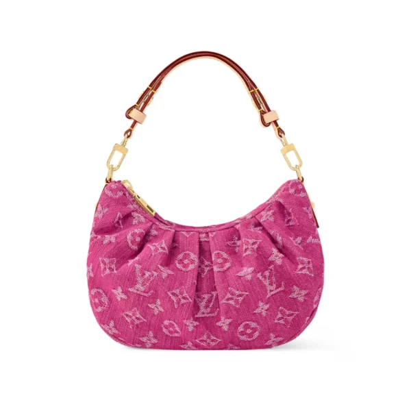 Louis Vuitton Pochette Valley Bag Fuchsia Denim 21cm M28327