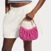 Louis Vuitton Pochette Valley Bag Fuchsia Denim 21cm M28327