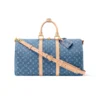 SUPERCLONE-2026-07-01T143805.499.webp Louis Vuitton Keepall 45 Bag Blue Denim Fabric M27943