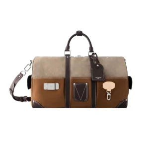 SUPERCLONE-2026-08-10T162618.198.webp Louis Vuitton Keepall Bandoulière Bag 50cm/19.7in Tan Monogram Suede Leather M26127
