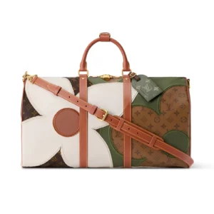 Louis Vuitton Keepall Bandoulière Bag 50cm/19.7in Monogram Khaki Canvas Material M29190
