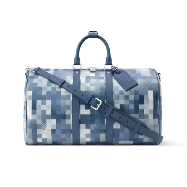 SUPERCLONE-2026-08-11T150211.159.webp Louis Vuitton Keepall Bandoulière Bag 45cm/17.7in Denim Blue M29601