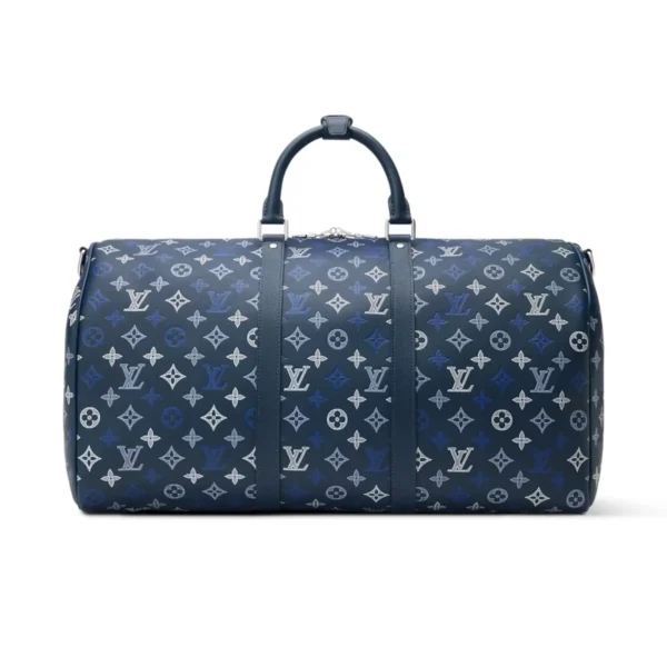 Louis Vuitton Keepall Bandoulière Bag 50cm/19.7in Navy Blue Calfskin M28836