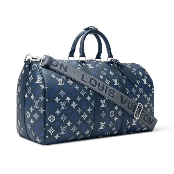 Louis Vuitton Keepall Bandoulière Bag 50cm/19.7in Navy Blue Calfskin M28836