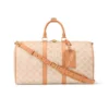 Louis Vuitton Keepall Bandoulière Bag 45cm/17.7in Monogram Dune / Beige M28238