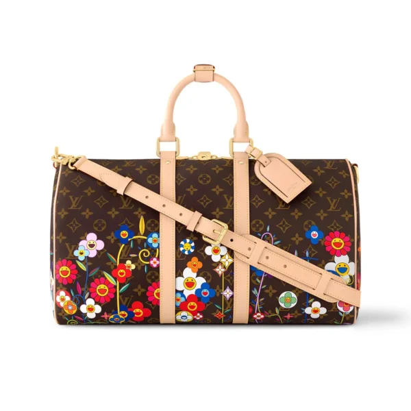 SUPERCLONE-2026-08-11T152027.074.webp Louis Vuitton Keepall Bandoulière Bag LV x TM 45cm/17.7in Monogram Canvas M14182