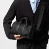 SUPERCLONE-2026-08-11T162126.477.webp Louis Vuitton Keepall Bandoulière Bag 25cm/9.8in Black Taurillon Cowhide M20900