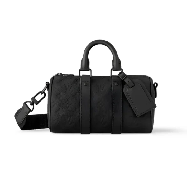 SUPERCLONE-2026-08-11T162132.008.webp Louis Vuitton Keepall Bandoulière Bag 25cm/9.8in Black Taurillon Cowhide M20900