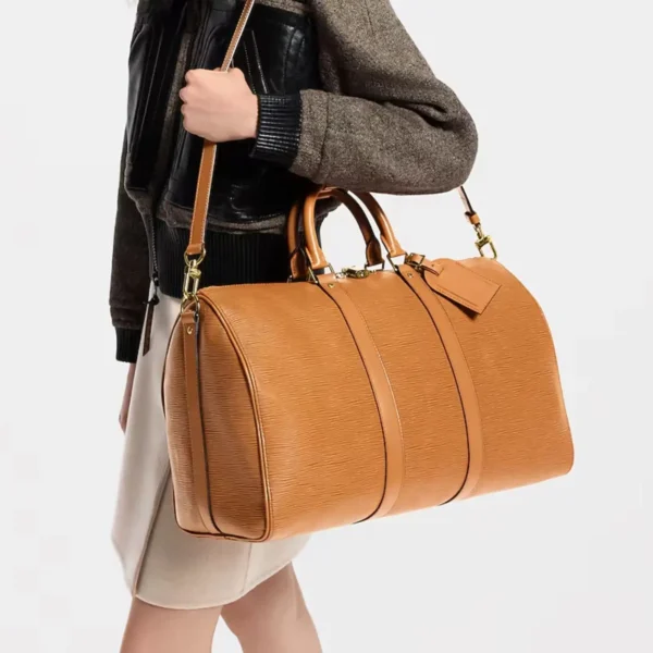 SUPERCLONE-2026-08-11T164541.363.webp Louis Vuitton Keepall Bandoulière 45cm/17.7in Tan Epi Cowhide M3A054
