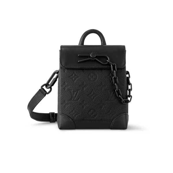 TBNB-1-6-3-4a6c171c4691.webp Louis Vuitton Nano Steamer Bag Taurillon Cowhide Monogram Black 14Cm M82772, Designer Handbags, Womens Purse, luxury bags