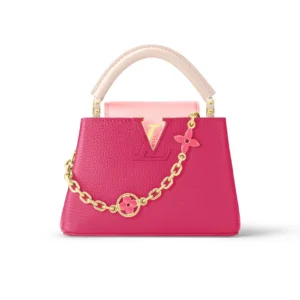 Louis Vuitton Capucines Taurillon Cowhide Dark Pink 27Cm M20845, Designer Handbags, Womens Purse, luxury bags
