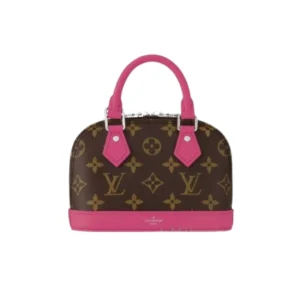 TBNB-3-2-3-1-8a3e59c29014.webp Louis Vuitton Mini Alma Monogram Canvas Mix With Pink 18Cm M83206, Designer Handbags, Womens Purse, luxury bags