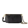Louis Vuitton Multi Pochette Accessoires 25Cm Black Noir, Designer Handbags, Womens Purse, luxury bags