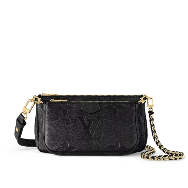 Louis Vuitton Multi Pochette Accessoires 25Cm Black Noir, Designer Handbags, Womens Purse, luxury bags