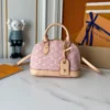 Louis Vuitton Alma BB Monogram Emblème Rose Ruban Color 23.5cm M2A378