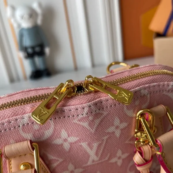 Louis Vuitton Alma BB Monogram Emblème Rose Ruban Color 23.5cm M2A378