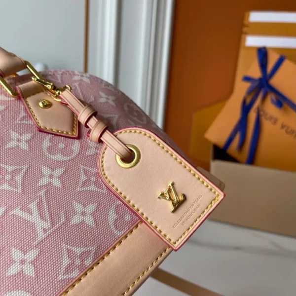 Louis Vuitton Alma BB Monogram Emblème Rose Ruban Color 23.5cm M2A378