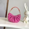 Louis Vuitton Pochette Valley Bag Fuchsia Denim 21cm M28327