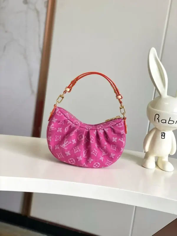 Louis Vuitton Pochette Valley Bag Fuchsia Denim 21cm M28327