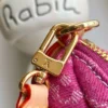 Louis Vuitton Pochette Valley Bag Fuchsia Denim 21cm M28327
