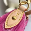 Louis Vuitton Pochette Valley Bag Fuchsia Denim 21cm M28327