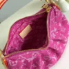 Louis Vuitton Pochette Valley Bag Fuchsia Denim 21cm M28327